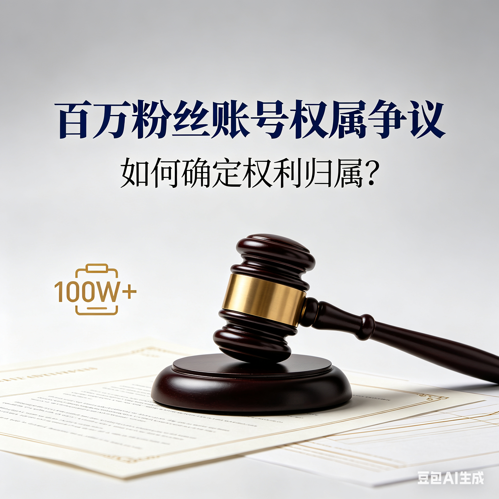 百萬(wàn)粉絲賬號(hào)發(fā)生權(quán)屬爭(zhēng)議，如何確定權(quán)利歸屬？