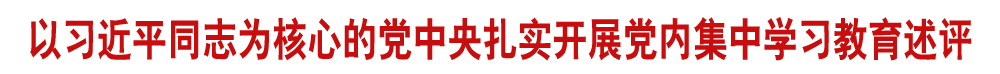 以習近平同志為核心的黨中央扎實開展黨內(nèi)集中學習教育述評